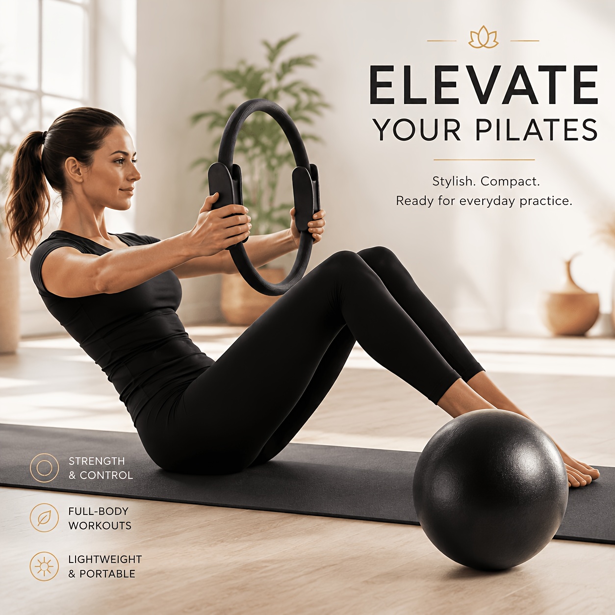 Pilate Yoga Workout - Aro de Pilates para ejercicios en