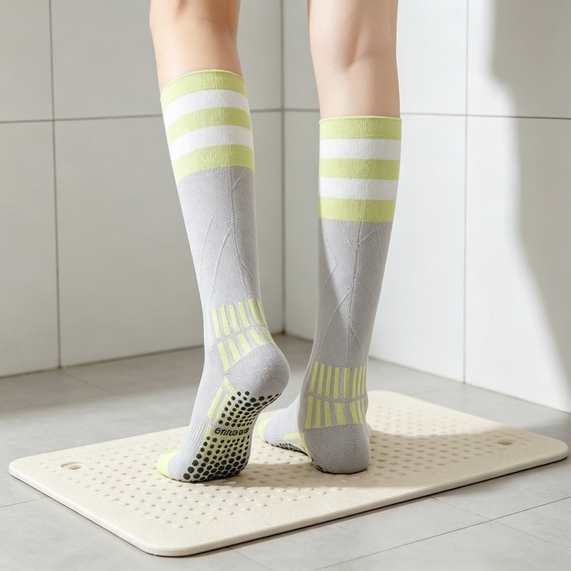 Calcetines de yoga hasta la ro - Medias Para Pilates Y Yoga reseña y precio
