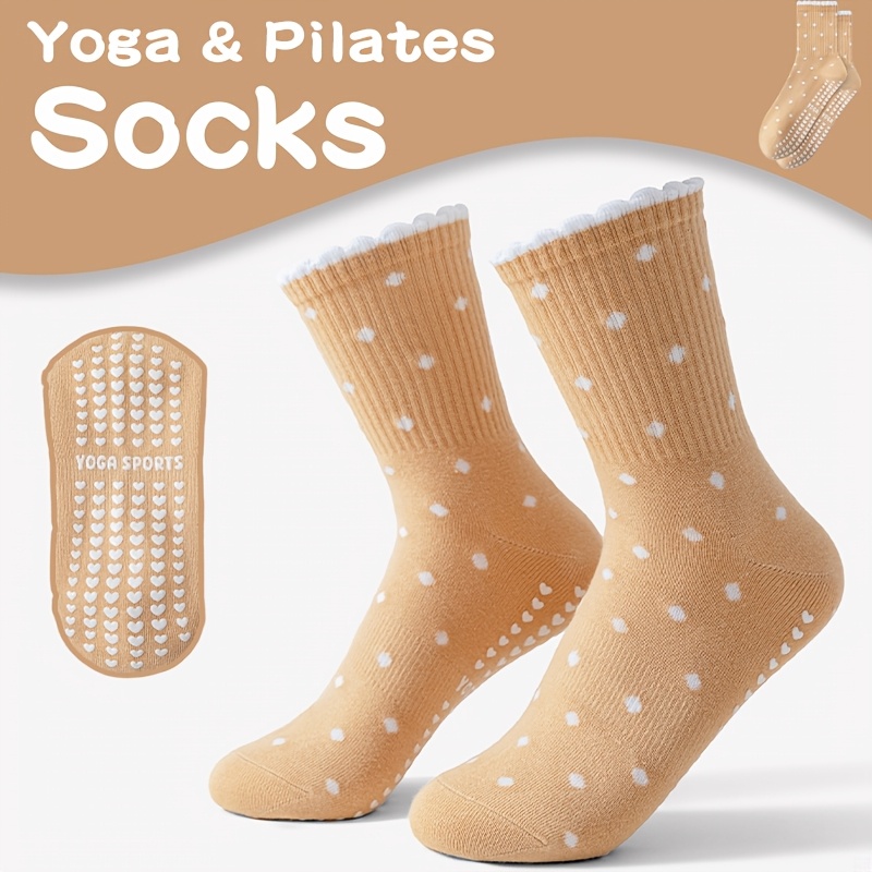 Calcetines de yoga marrones pa - Medias Para Pilates Y Yoga reseña y precio