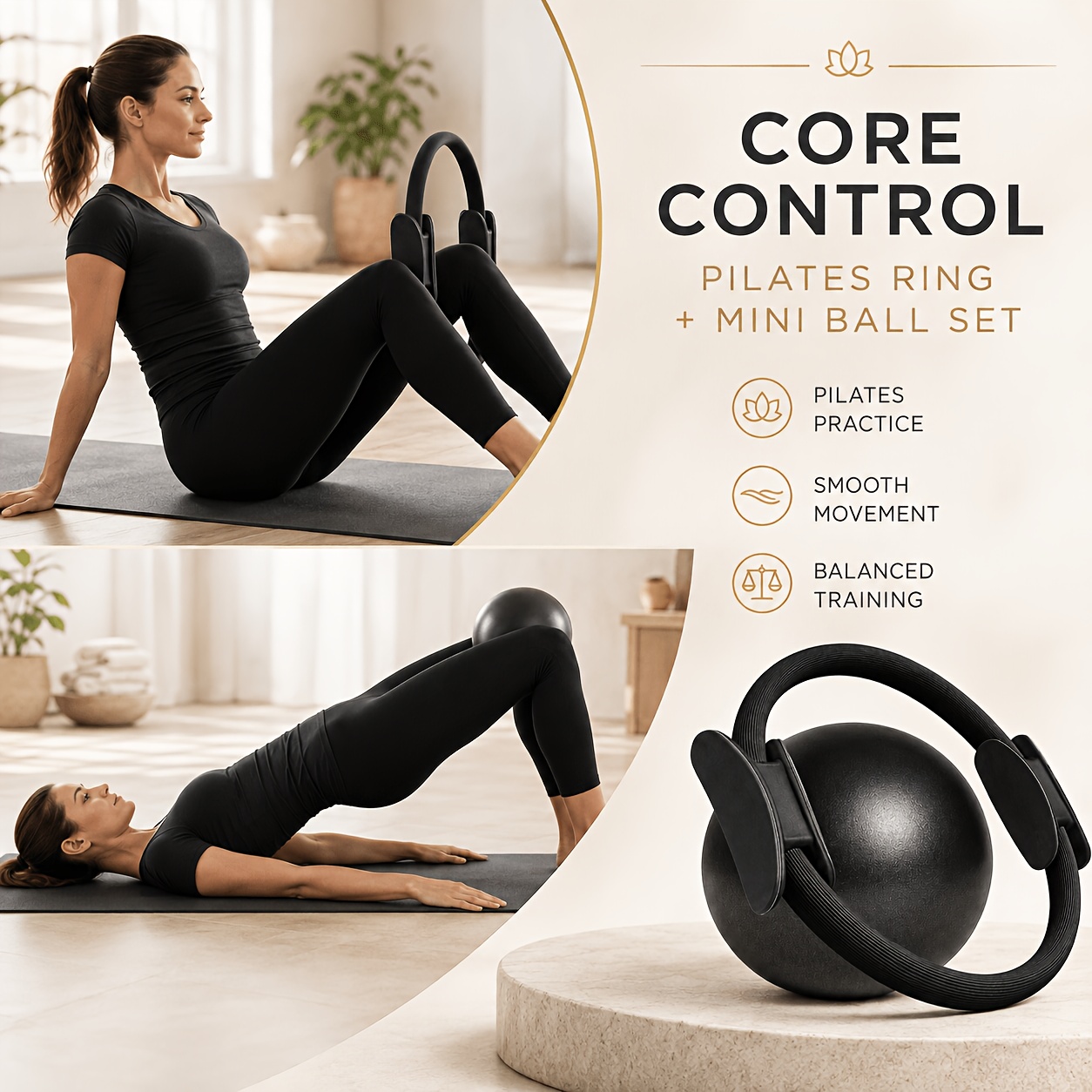 Aro de Pilates para ejercicios - Pilate Yoga Workout reseña y precio